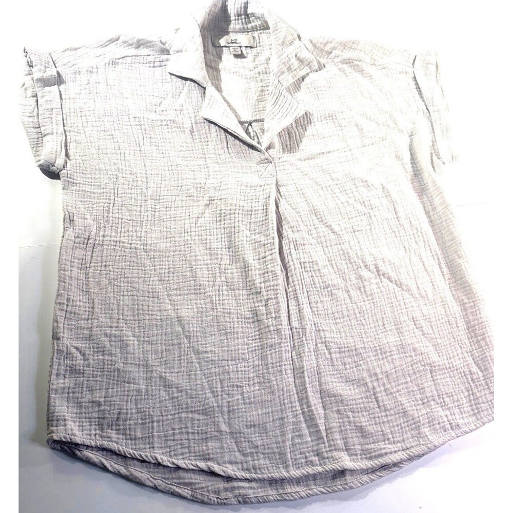 Thread & Supply Womens Off-White Color Shirt 100% cotton Size Small